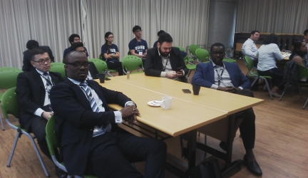 My team getting set to Pitch to investors in Taiwan . The best way to disrupt the Agricultural and food industry