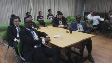 My team getting set to Pitch to investors in Taiwan . The best way to disrupt the Agricultural and food industry